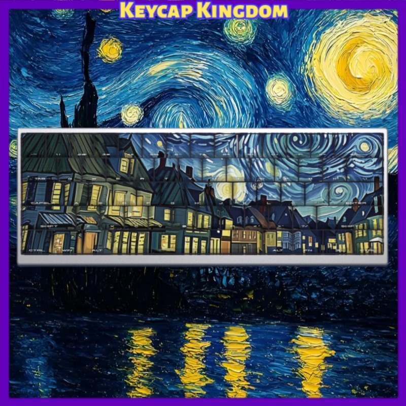 Gaming Accessories For Laptop - Van Gogh Starry Sky Theme Keycap
