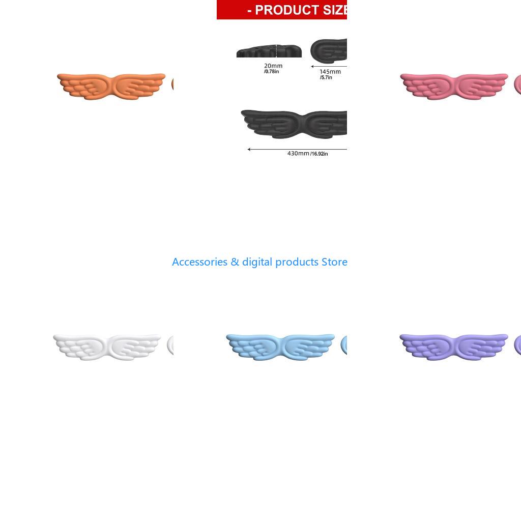 Wrist Rest Ergonomic - 77JD Angel Wing Pattern Silicone Keyboards