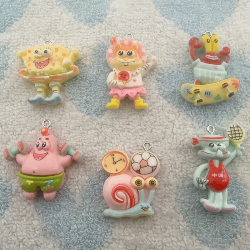 Gaming Accessories Gifts - 10pcs cartoon resin pendant, DIY jewelry