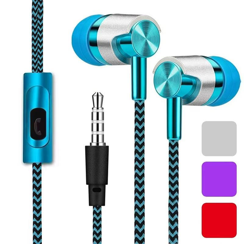 Gaming Accessories Phone - In-Ear Wired Headphones HiFi Bass 3.5mm