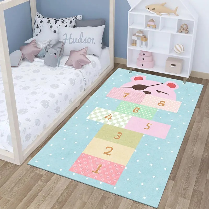 Gaming Accessories Girly - Light Gray Children's Hopscotch Carpet for