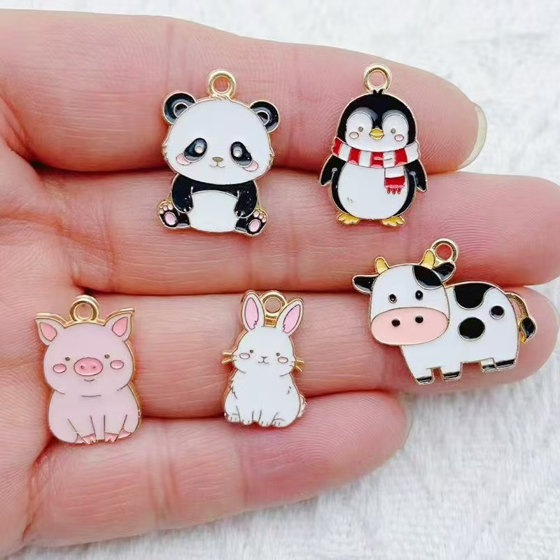 10pcs Cartoon Penguin Panda DI - огляд і ціна Gaming Accessories Gifts