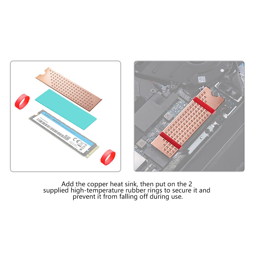 Pure Copper M2 SSD Cooler Dot  - огляд і ціна M2 Heatsink Cooler