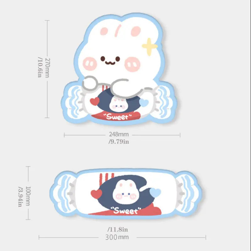 Kawaii Rabbit Mouse Pad Keyboa - огляд і ціна Gaming Accessories On Sale