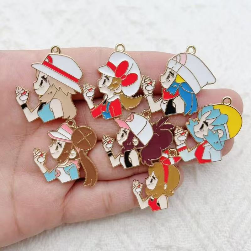 10pcs Cartoon Girl Drip Oil Al - огляд і ціна Gaming Accessories Gifts