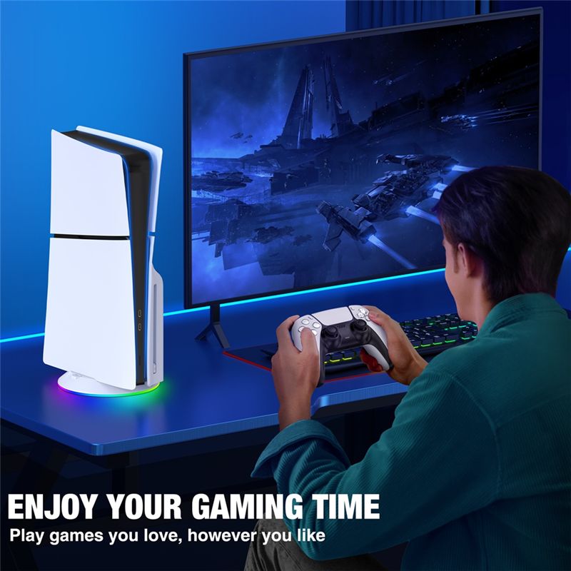 AED7-Vertical Stand With RGB L - огляд і ціна Gaming Accessories Holder