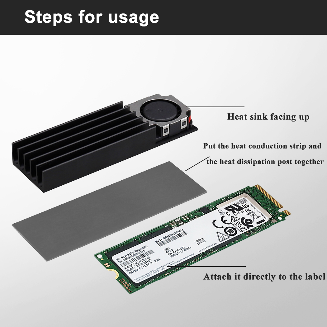 Gdstime M.2 2280 22110 Solid S - огляд і ціна M2 Heatsink Cooler