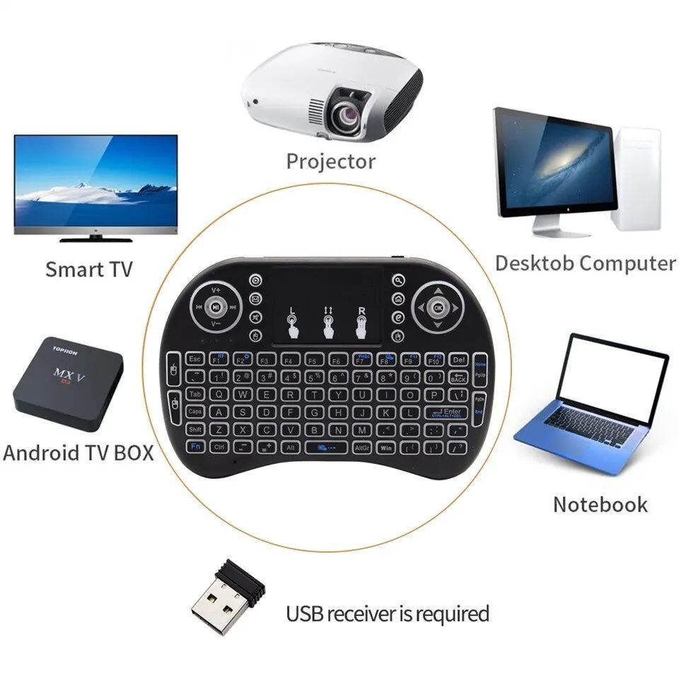 Mini Wireless Keyboard 2.4GHz  - огляд і ціна Gaming Accessories For Laptop
