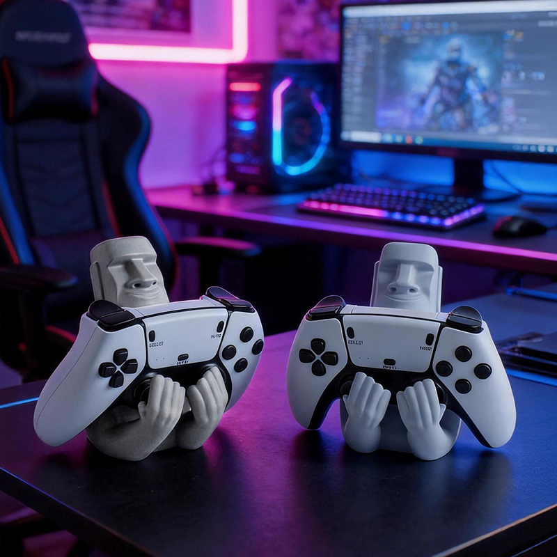 Funny Moai Stone Resin Gamepad - огляд і ціна Gaming Accessories Room