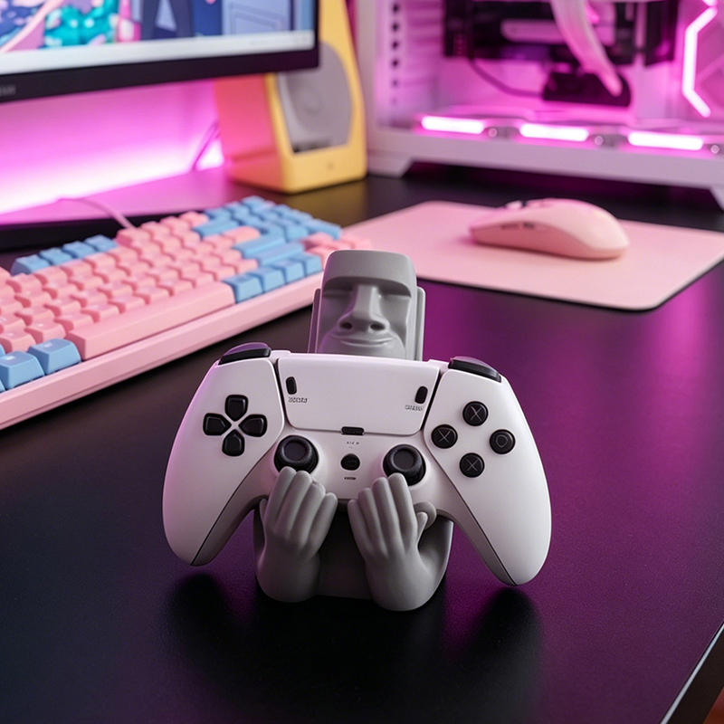 Funny Moai Stone Resin Gamepad - огляд і ціна Gaming Accessories Room