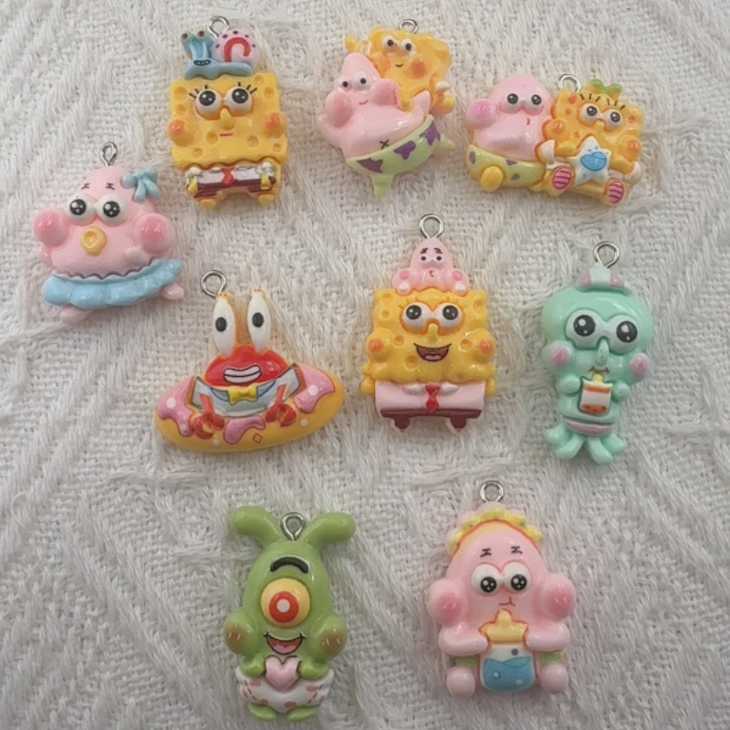 10pcs cartoon resin pendant, D - огляд і ціна Gaming Accessories Gifts
