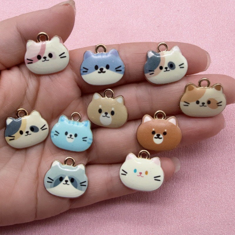 12pcs Printed Cat Head Alloy D - огляд і ціна Gaming Accessories Gifts