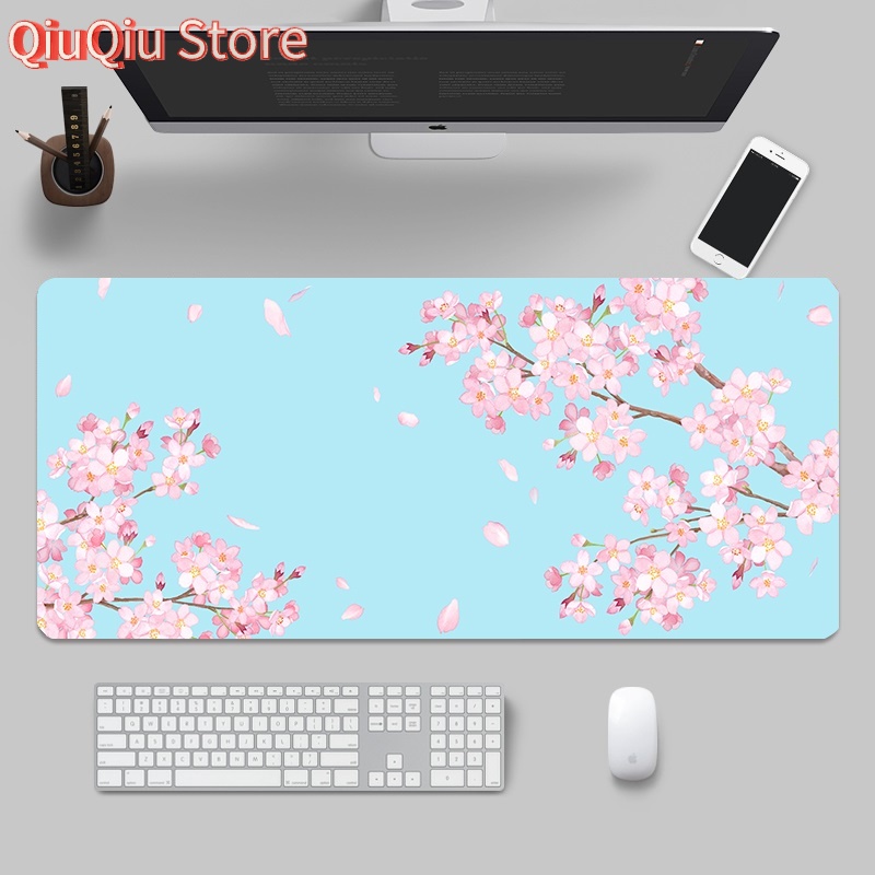 Japanese Pink Sakura Desk Mat  - огляд і ціна Gaming Accessories Girly