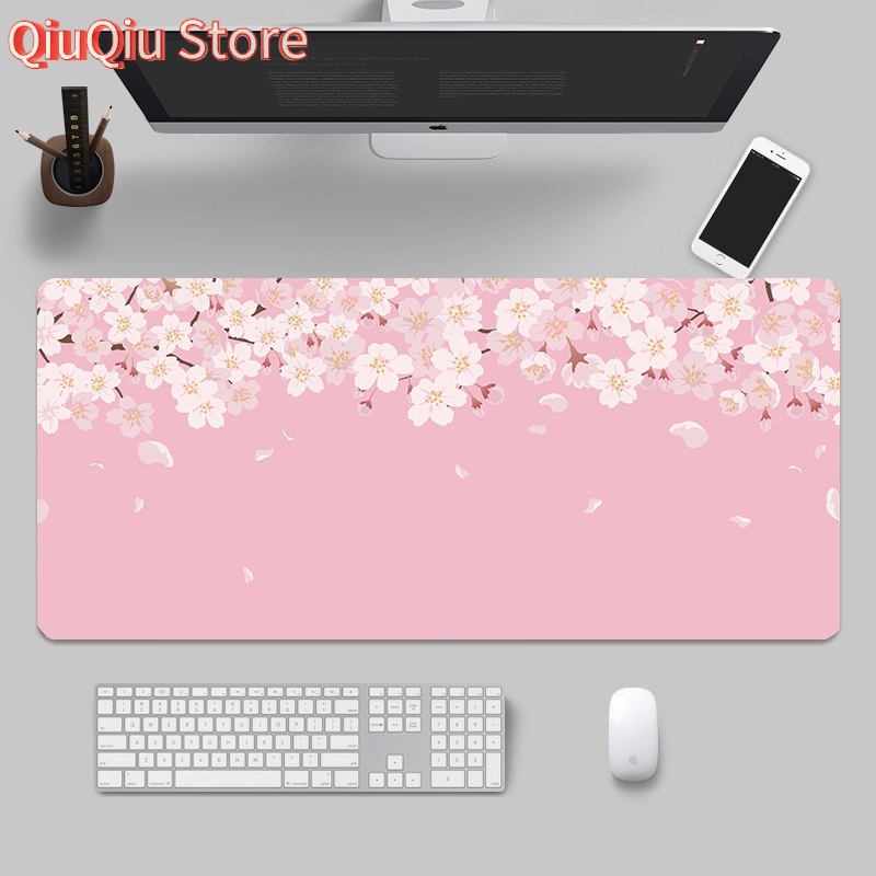 Japanese Pink Sakura Desk Mat  - огляд і ціна Gaming Accessories Girly